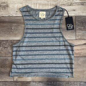 NWT Chaser Striped Muscle Tank Top Small